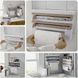 Кухонний диспенсер для плівки, фольги та рушників Kitchen Roll Triple Paper dispenser, тримач для рушників