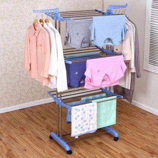 Складна сушарка для білизни Garment Rack With Wheels