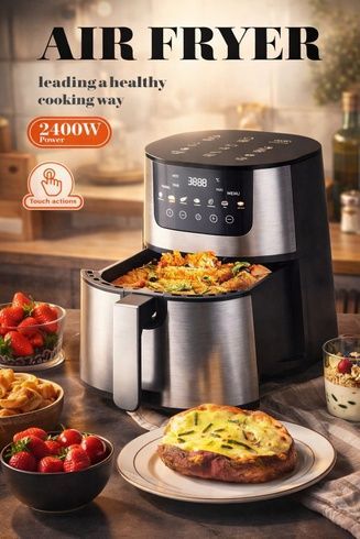 Сенсорная аэрофритюрница на 7л, 4200Вт, RB-2268 / Мультипечь для дома