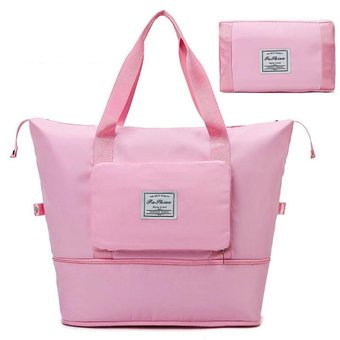 Запасная складная дорожная сумка  Travel Bags  для Чемодана розовая, Розовый