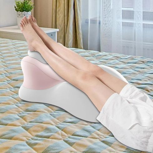 Розовая Подушка ортопедическая pillow-06 / Клинообразная подушка для сна из полиэстера / Ортопедическая подушка для поддержания тела Relax Pillow