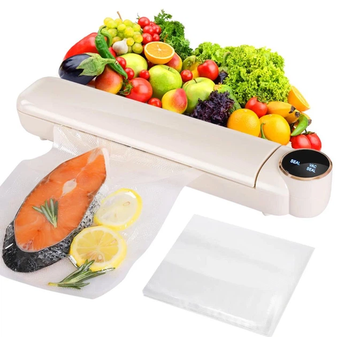 Вакуумный упаковщик пищевых продуктов Vacuum Sealer с сенсорным дисплеем + 10 пакетов