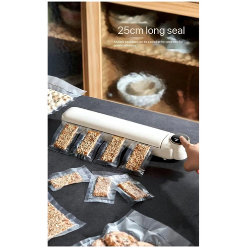 Вакуумный упаковщик пищевых продуктов Vacuum Sealer с сенсорным дисплеем + 10 пакетов