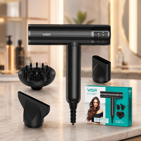 Фен VGR V 427 Black / Профессиональный фен VGR Professional High-Speed ​​Hair Dryer Black
