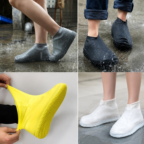Силиконовые чехлы бахилы для обуви от дождя и грязи Waterproof Silicone Shoe М,L