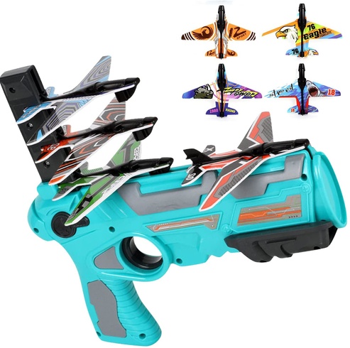 Детский игрушечный пистолет катапульта с самолетиками Air Battle