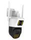 Камера 360 (P12-P6MP)-mpКамера Wifi ptz подвійний уклін 3mp+3mp= 6mp камера +12v2a power *icsee