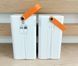 Power bank 100000 mAh зі швидкою зарядкою та вбудованими кабелями, білий
