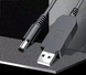Кабель для роутера USB  12V преобразователь питания от повербанка, Черный