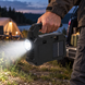 Ручной аккумуляторный LED-фонарь KJ-208 / Ручной прожектор с функцией Power Bank