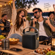Портативная караоке Bluetooth-колонка Koleer+2 беспроводных микрофона 100 Вт