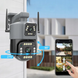 Поворотная WiFi камера Qettopo V380 / Уличная IP камера видеонаблюдения 8Мп, 2 объектива