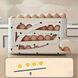 Органайзер для яєць великий Egg Storage Box / Компактний автоматичний органайзер для яєць 4-шаровий / Лоток для зберігання яєць