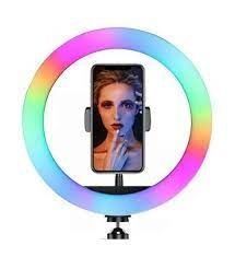 Кільцева світлодіодна лампа RGB 30 см із кріпленням для телефону, Разные цвета