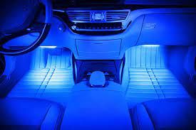 Светодиодная подсветка салона авто RGB led - подсветка в авто от прикуривателя, влагозащитная с пультом 4 х 22см