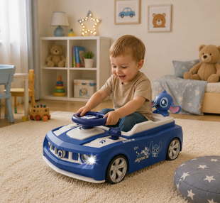 Дитячий симулятор водіння / Ігровий гоночний симулятор dventure Racing Car Stitch 812E Синій