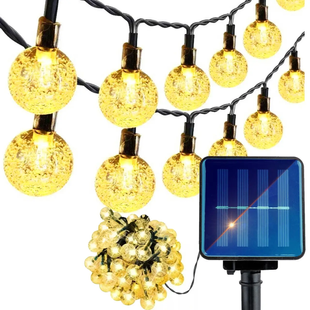 Гірлянда вулична LED лампочки SOLAR GARDEN LIGHT 834-122 WW на сонячній батареї