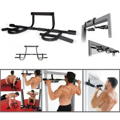 Домашний тренажер турник в дверной проем Door Gym Xtreme, Черный