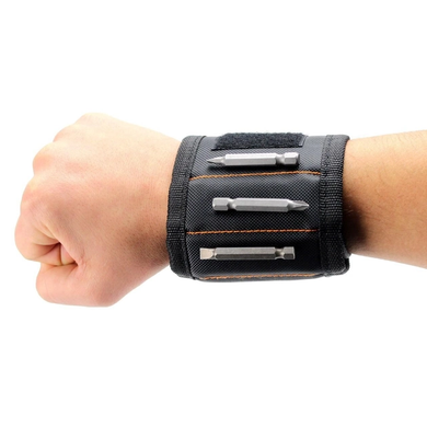 Магнитный Браслет для инструментов Magnetic Wristband черный, Черный
