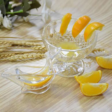 Ручний затискач для лимона портативний прозорий соковитискач для фруктів акриловий соковитискач лимона, Прозрачный