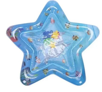 Детский водяной коврик Звезда, Голубой