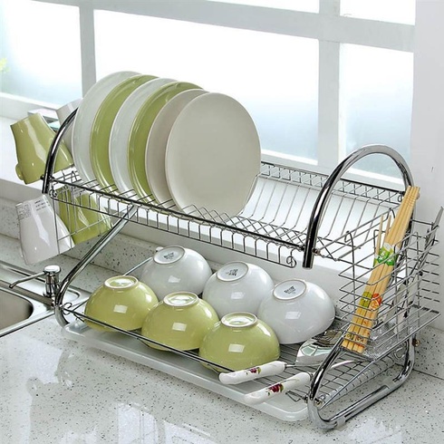 Стійка для зберігання посуду kitchen storage rack, сушарка для посуду