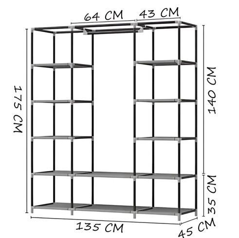 Тканевой шкаф HCX Storage Wardrobe 88130