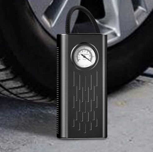 Портативний автомобільний компресор AND1322, насос від прикурювача 12V з манометром