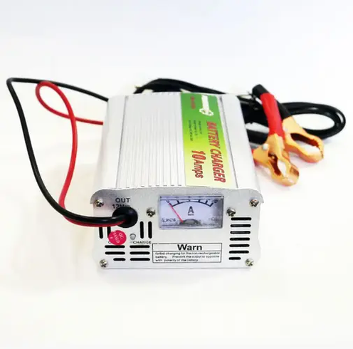 Акумуляторна зарядка Battery Charger 10A MA-1210A, Сріблястий