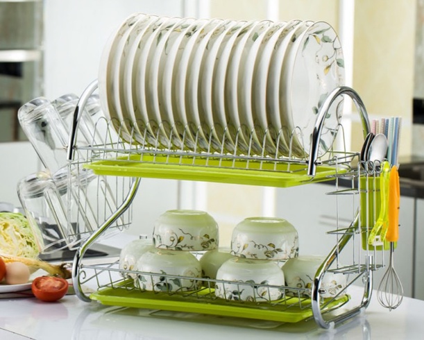 Стійка для зберігання посуду kitchen storage rack, сушарка для посуду