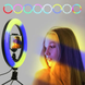 Кільцева світлодіодна лампа RGB 30 см із кріпленням для телефону, Разные цвета