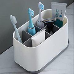 Підставка для зубних щіток Large toothbrush caddy | Організатор у ванну, Білий