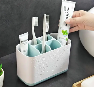 Подставка для зубных щеток Large toothbrush caddy | Органайзер в ванную, Белый