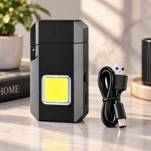 Зажигалка спиральная USB 6002 M8 с LED-фонариком