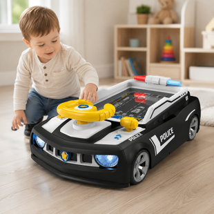 Детский симулятор вождения / Игровой гоночный симулятор Adventure Racing Car 6608E Черный