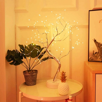 Настольный cветильник DIY Auelife 108 Led дерево гирлянда Бонсай Auelife Теплый свет