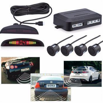Парктроніки для авто Car Radar parking на 8 датчиків Паркувальна система для будь-якого авто Радар для паркування, Черный