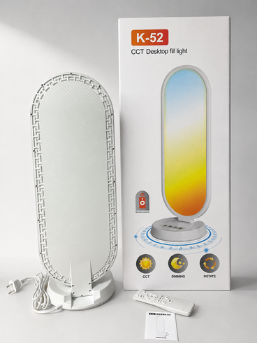 Настольная LED-лампа K-52 с регулировкой яркости и температуры света 38 Вт + пульт