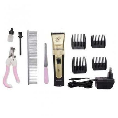 Набір для грумінгу SN-230 Pet Grooming Hair Clipper Kit тример для тварин машинка для стрижки собак та котів, Золотий