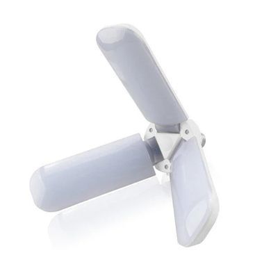 Світлодіодна лампа Fan Blade Led 45W E27 потрійна у формі вентилятора, Білий