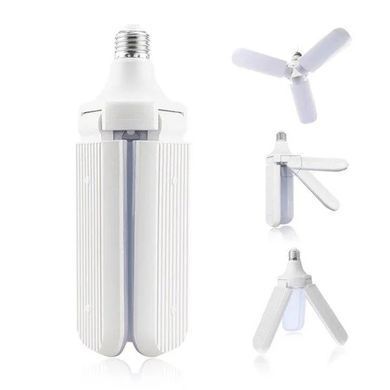 Світлодіодна лампа Fan Blade Led 45W E27 потрійна у формі вентилятора, Білий
