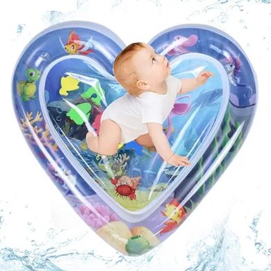 Водный коврик для детей Сердце, Голубой