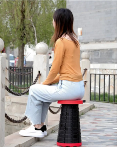 Складаний стілець Telescopic stool розкладний телескопічний стілець