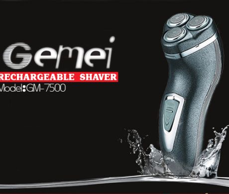Электробритва GEMEI GM-7500, Тёмно-серый