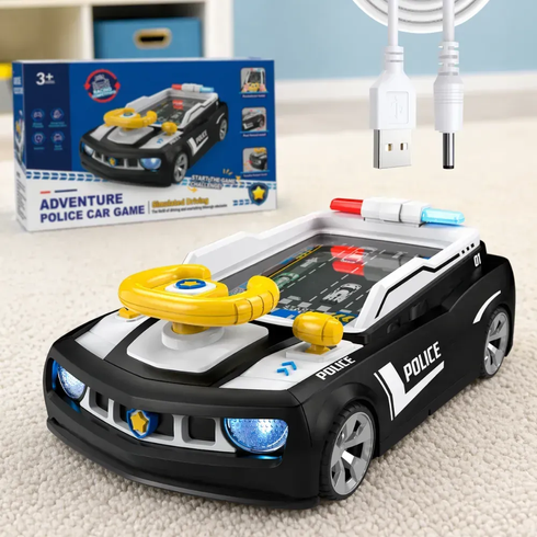 Детский симулятор вождения / Игровой гоночный симулятор Adventure Racing Car 6608E Черный