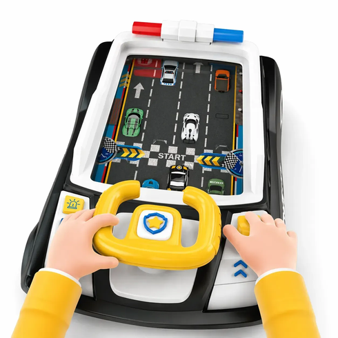 Детский симулятор вождения / Игровой гоночный симулятор Adventure Racing Car 6608E Черный