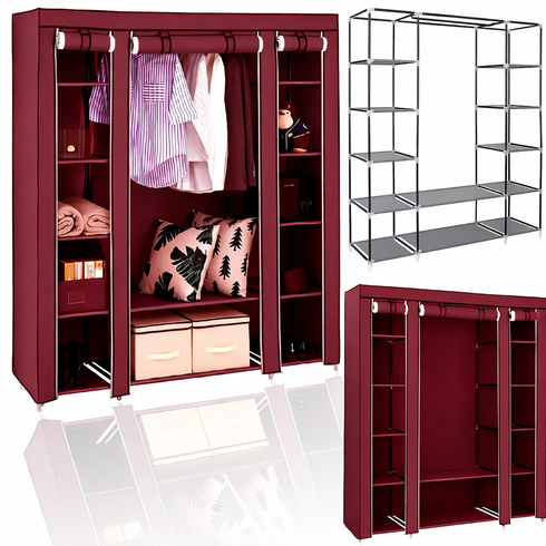 Тканинна шафа HCX Storage Wardrobe 88130 Бордо