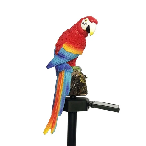 Ліхтар садовий SOLAR PARROT / Світильник для саду Папуга на сонячній батареї