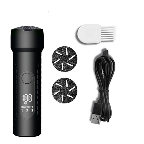 Пемза электрическая для ног пемза с круглыми насадками для ног на USB роликовая пилка Schwarz&Mayer 17 элементов в наборе
