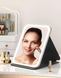 Дзеркало для макіяжу Lighted makeup mirror з LED підсвічуванням, складне, сенсорне керування, Type-C, з регулюванням яскравості